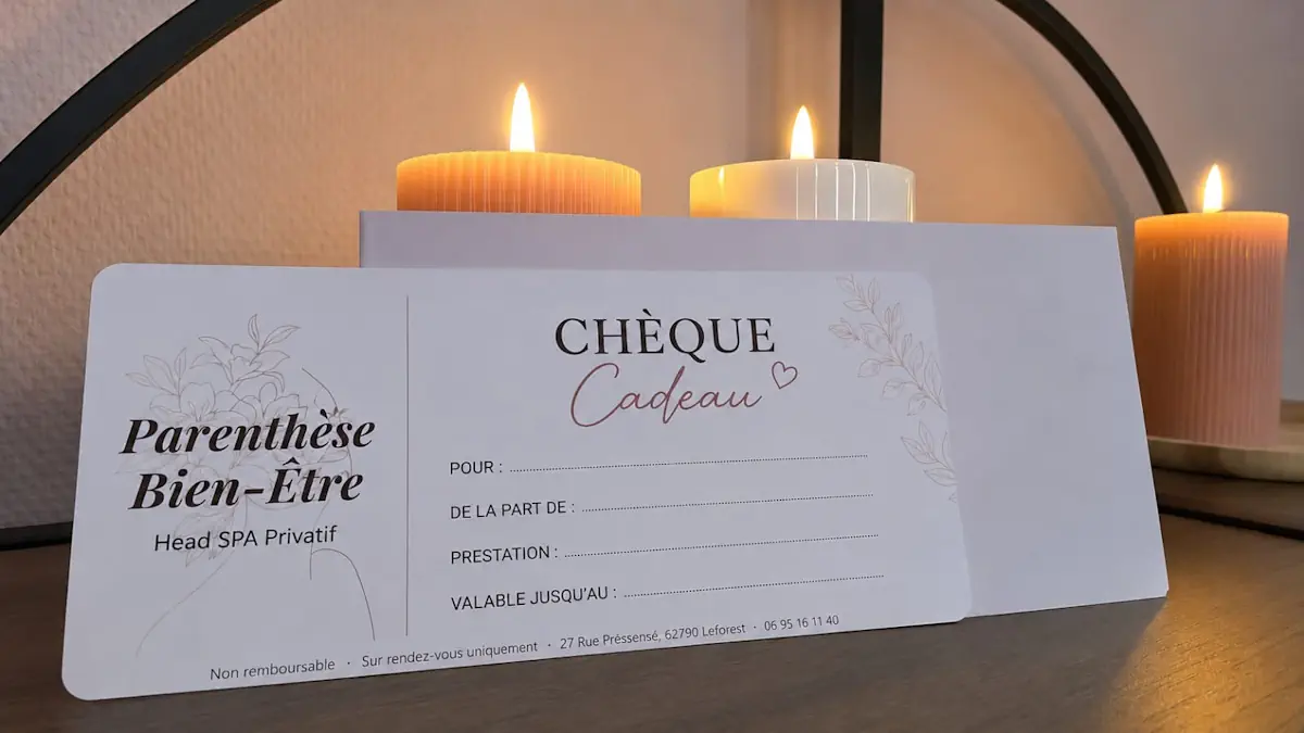 Chèque cadeau Head Spa Parenthèse Bien-Être